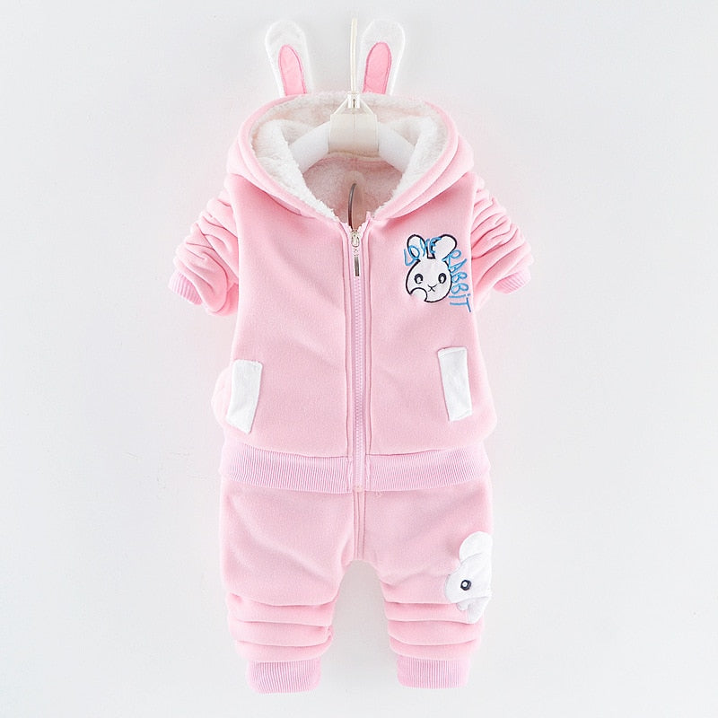Fashion Baby Boys Clothes Autumn Winter Warm Baby Girls Clothes Kids 3pcs Outfits Suit Newborn Baby Clothes Infant Clothing Sets