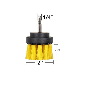 2/3.5/4/5'' Electric Drill Scrubber Brush Power Brush Set Kit Car Soft Brush Drill Kit Bathroom Kitchen Auto Care Cleaning Tools