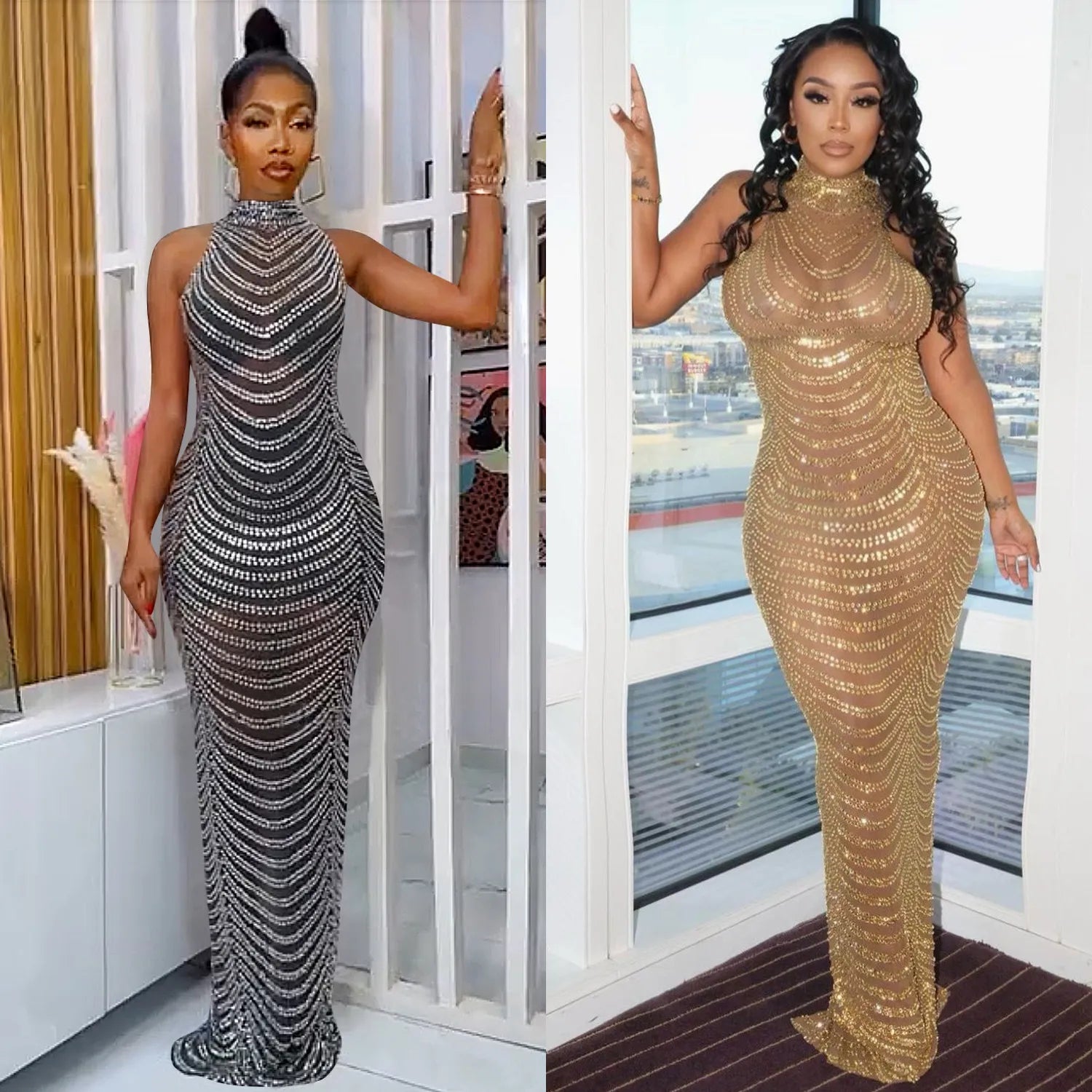 Sparkly Crystal Rhinestone Bodycon Maxi Dress Women Wedding Evening Ba Mega Mart Center Sparkly Crystal Rhinestone Bodycon Maxi Dress Women Wedding Evening Ba Mega Mart Center