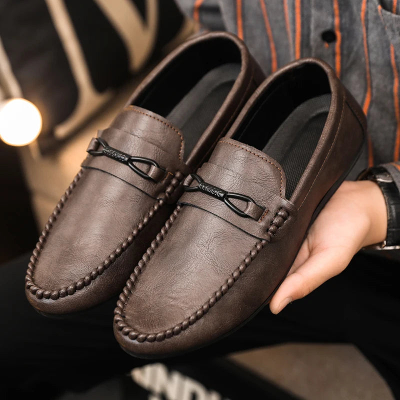 YRZL Mens Summer Shoes Breathable Loafers Lightweight Casual Shoes for Non Slip Walking Shoes Fashion Slip On Sneakers Big Size