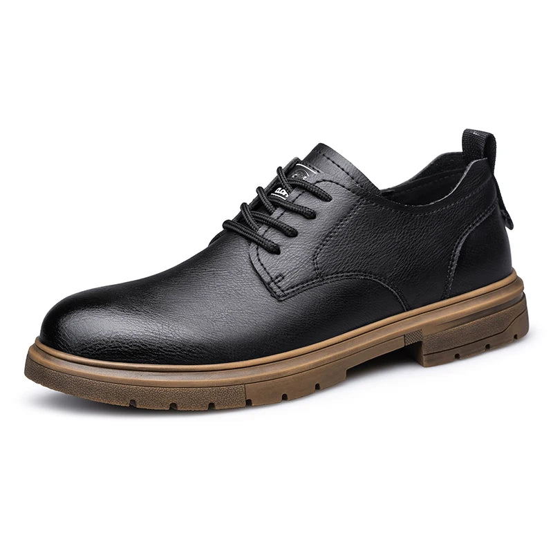 52/2000 CLOHOO handmade men's shoes business casual leather shoes breathable soft sole comfortable classic lace-up men's shoes