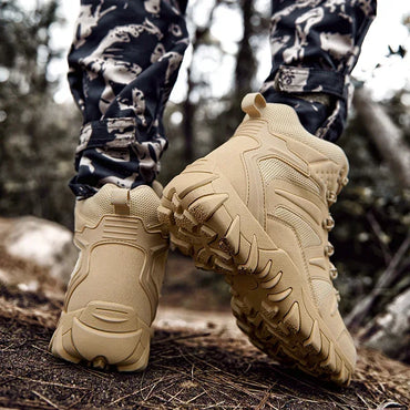 Men High Top Boots Outdoor Hiking Boots Desert Boots Outdoor Work Safty Shoes Boots Ankle Shoes Men's Sneakers