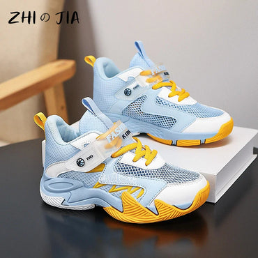 Children's New Training Basketball Shoes Summer Mesh Breathable Sneaker Outdoor Fashion Anti slip Running Footwear 31-40