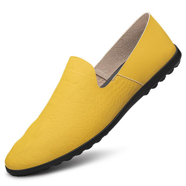 Men Genuine Leather Casual Shoes Flats Driving Handmade Loafers Fashion Moccasins Designer Comfortable Soft Leisure Luxury