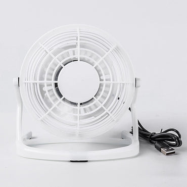 Portable DC 5V Small Desk USB 4 Blades Cooler Cooling Fan USB Mini Fans Desktop PC Ofiice Summer Rotatable Cooling Fan