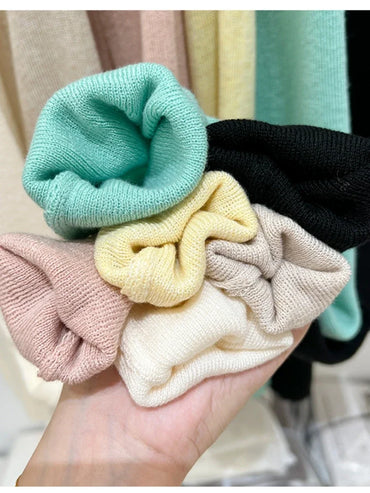 Spring Basic O-Neck Slim T-Shirt Women Solid Multi Color All-Match Trend Casual Top Screw Knit Long Sleeve Elastic Office Lady