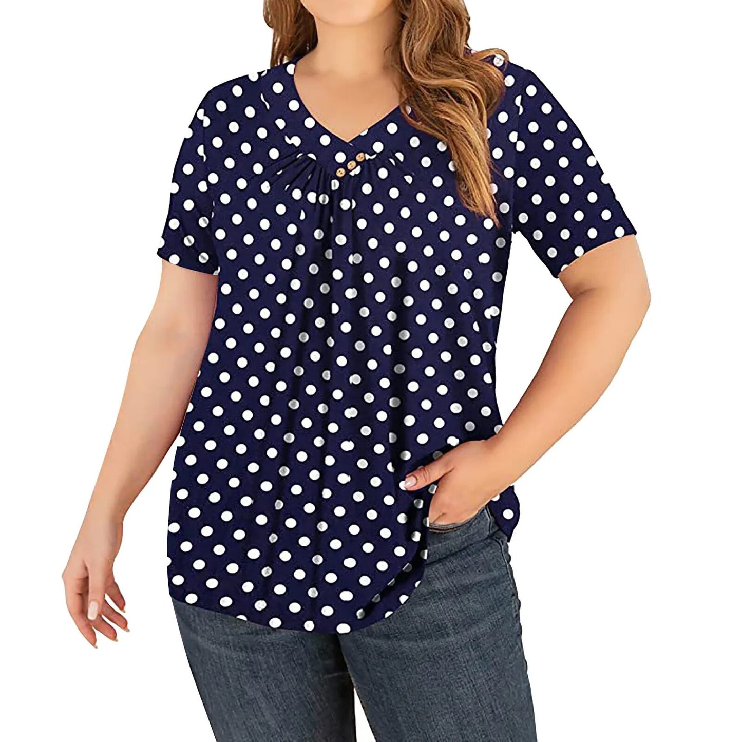 Vintage Floral Pleated Tunic Tops Summer Women'S Boho Print Casual Short Sleeve Button Shirt 2023 Summer Loose Pullover Blusas