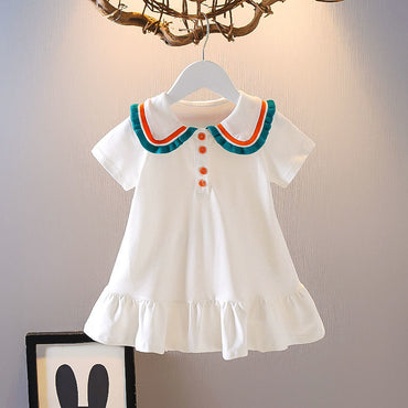 New Girls Summer Clothing Sets Hollow Lace Suit Baby Casual Sleeveless T-shirt+Shorts Kids Clothing Sets Baby Clothes Sets