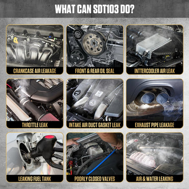 AUTOOL Car Smoke Leak Detector Smoking Generator Automotive Pipe Leakage Analyzer Vacuum Leakage Diagnostic Tool SDT103 *