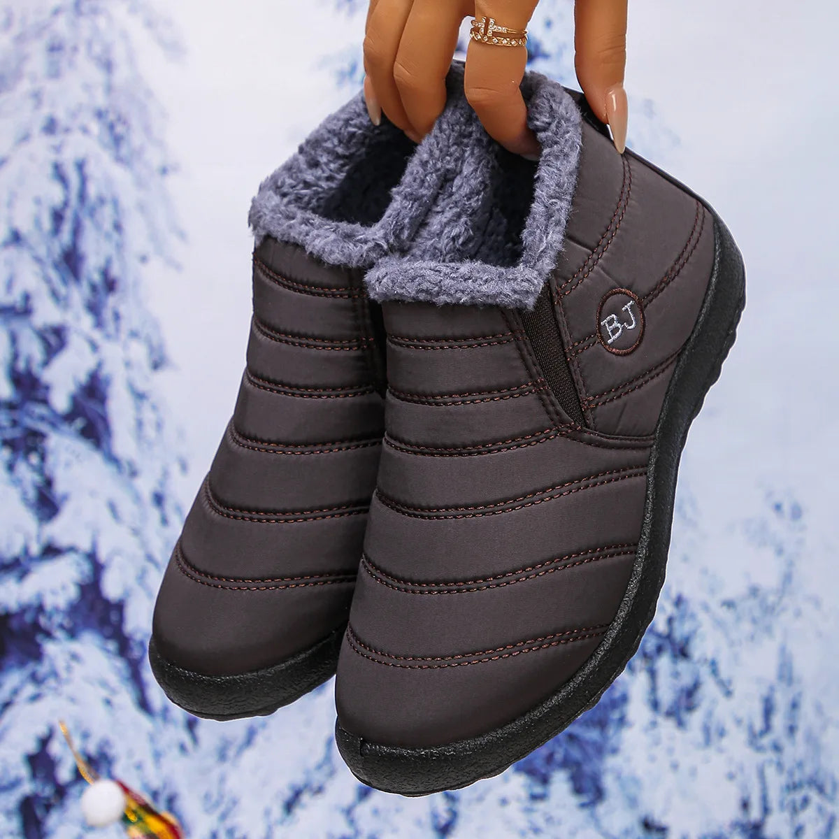 Winter Women'S Shoes New Couple Thickened Warm Cotton Shoes Non-Slip Waterproof Snow Boots Cotton Boots Women'S Summer Shoes