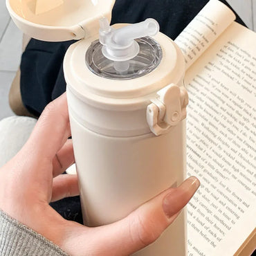 Insulated Cup For Girls 316 Stainless Steel Cup For Students Portable And Cute Straw Water Cup