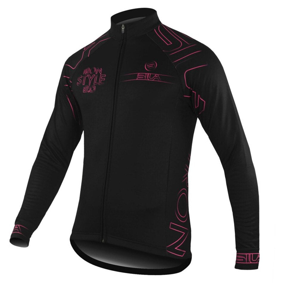 Sila Usa Men's Bike Outdoor Sports Jacket Cashmere Warm Jersey Long Sleeve Winter Jacket Mountain Biking Long Cycling Jersey