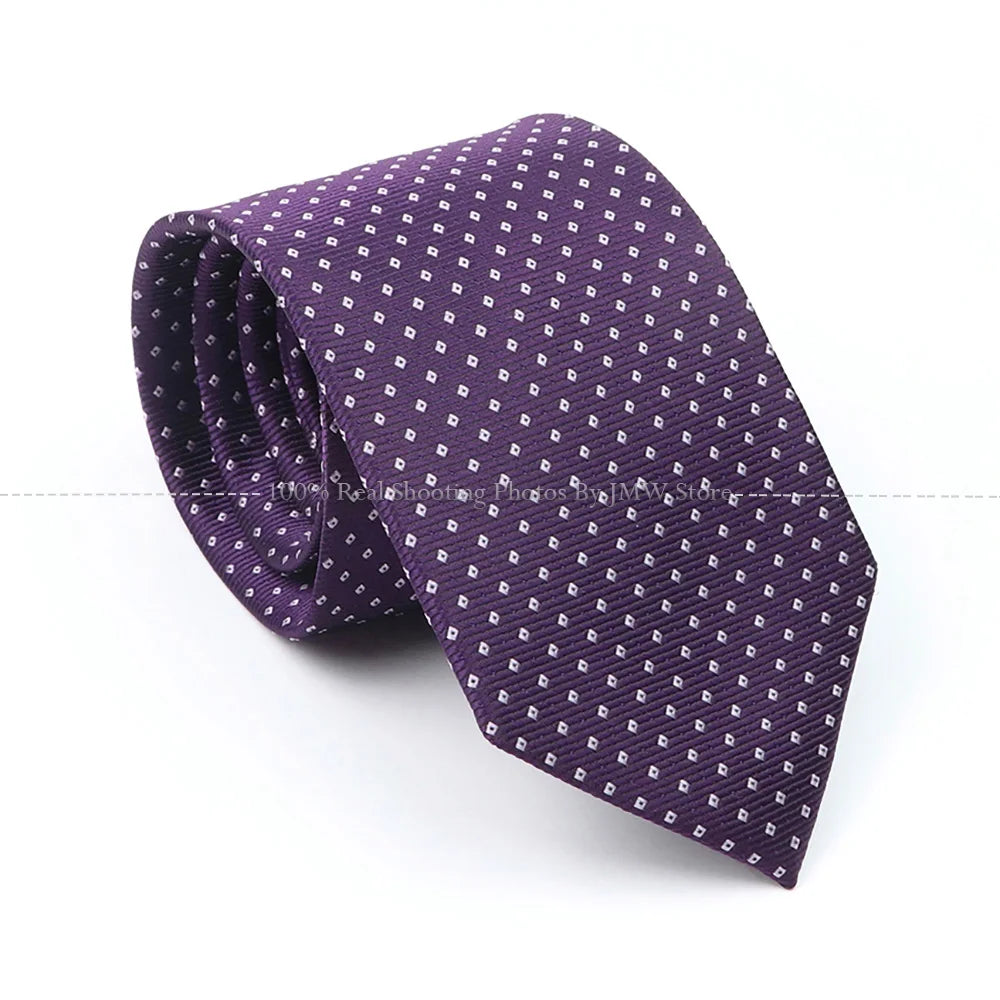 New Design Dot Wedding Men Tie Grey Blue Striped Paisley Flower Necktie Men Business Dropshipping Groom Collar Accessories Gift