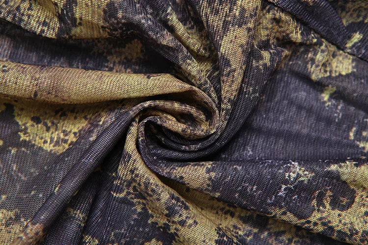 Sisterlinda Printing Slim O-Neck Long Sleeve Jumpsuit Women Sexy Popular Body-shaping Vestidos Girl Party Leisure Pencil Pants