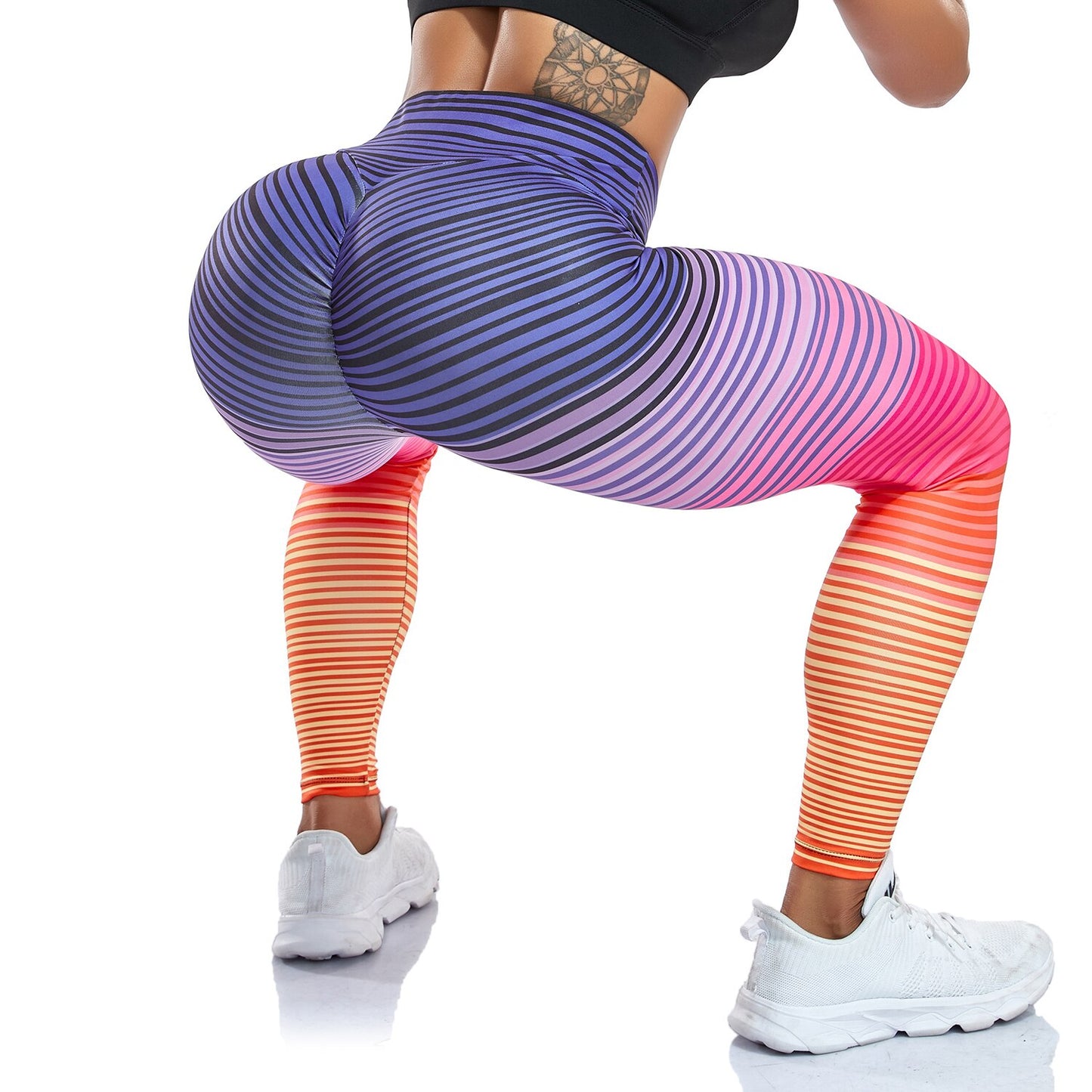 Printed Leggings Fitness Women's Pants Push Up Running Tights Workout Leggins Slim Yoga Pant Gym Clothing High Waist Trousers