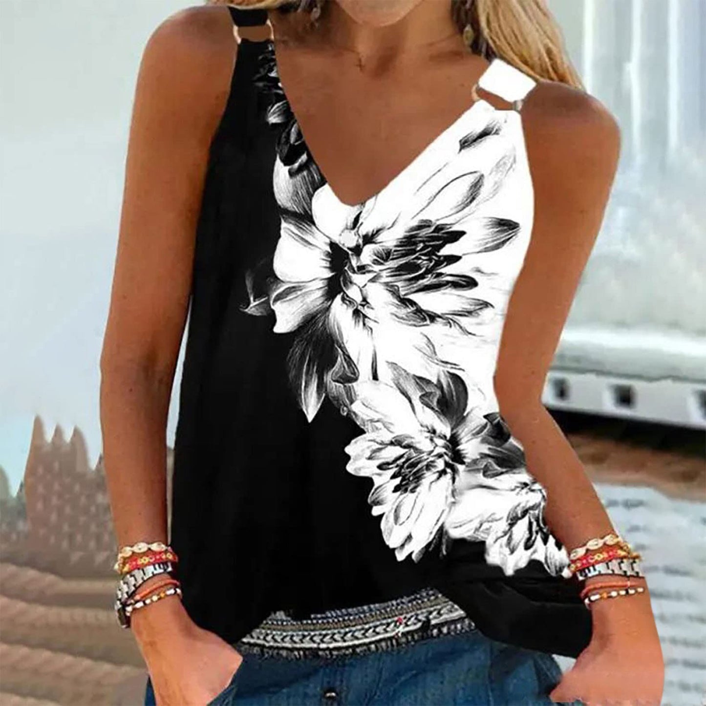 Fashion Print Off Shoulder Ladies Tops Summer Sexy V Neck Short Sleeve Casual Blouse 2022 Hot Women Outfits Party Dress Shirts