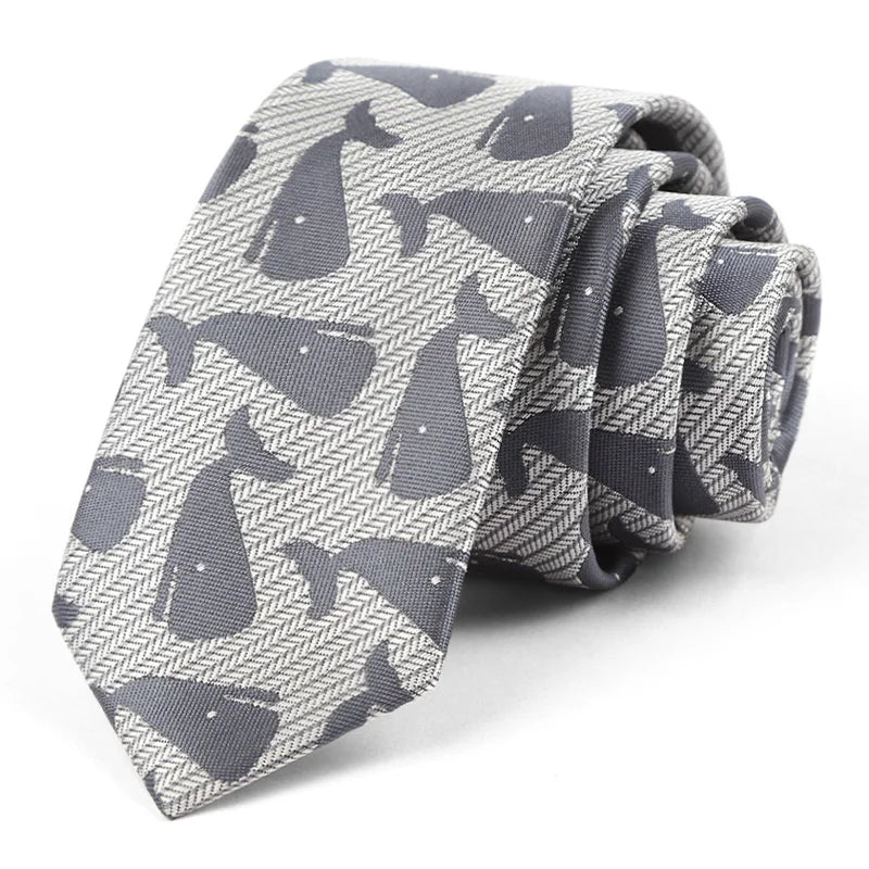 Luxury Skinny 6CM Mens Necktie Ties For Man Striped Plaid Floral Solid Jacquard Ascot Business Party Neck Tie Accssories