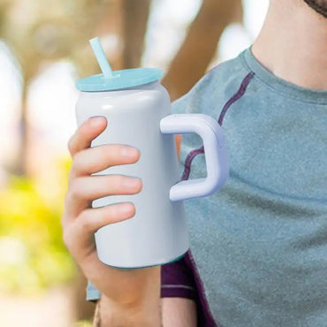 Insulated Coffee Mug Insulated Coffee Cup With Handle 16oz Stainless Steel Drinking Cup Portable Straw Tumbler For Commute Gym