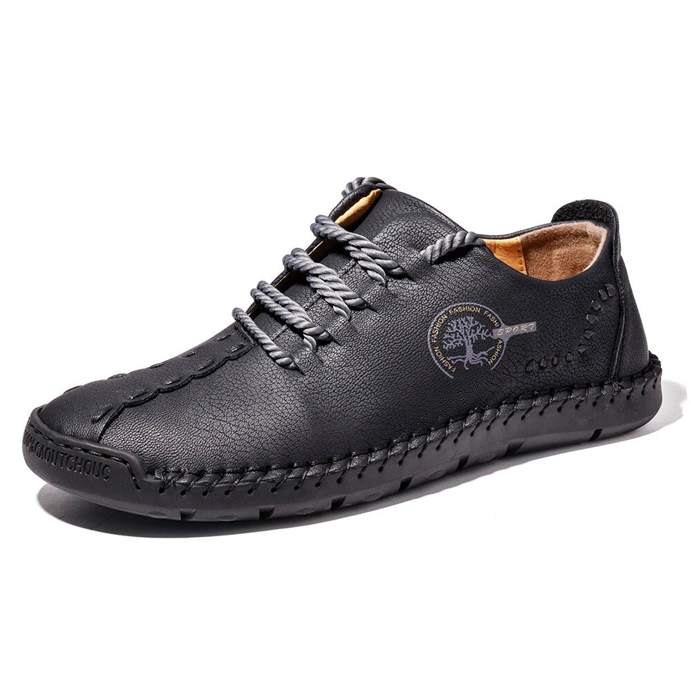 Mens Casual Shoes Sneakers Men Leather Handmade Shoes Comfortable High Quality Loafers for Men Fashion Walking ShoesPlus Size