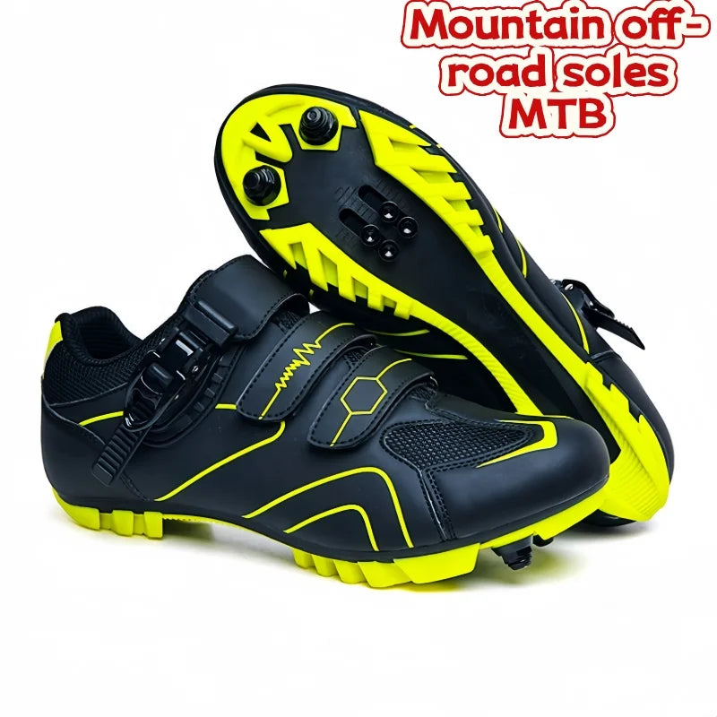 SPD Road Cycling Shoes Shock Absorption And Durable,Suitable For Racing On Long-Distance Roads,MTB Mountain Off-Road Riding Unis