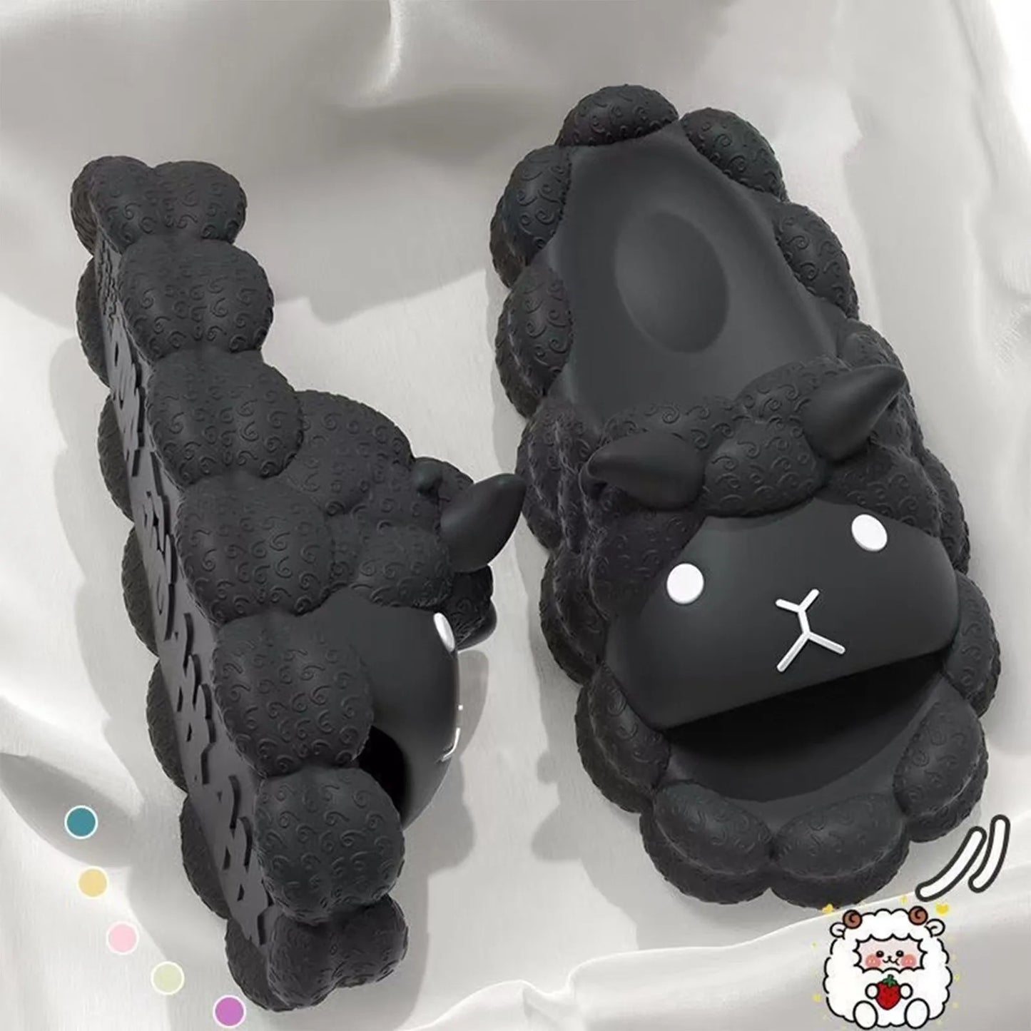 Sheep Slippers Cute Women Summer Soft Sole Indoor Outdoor Non Slip Cozy House Flip Flops Casual Comfortable Trendy couple Shoes
