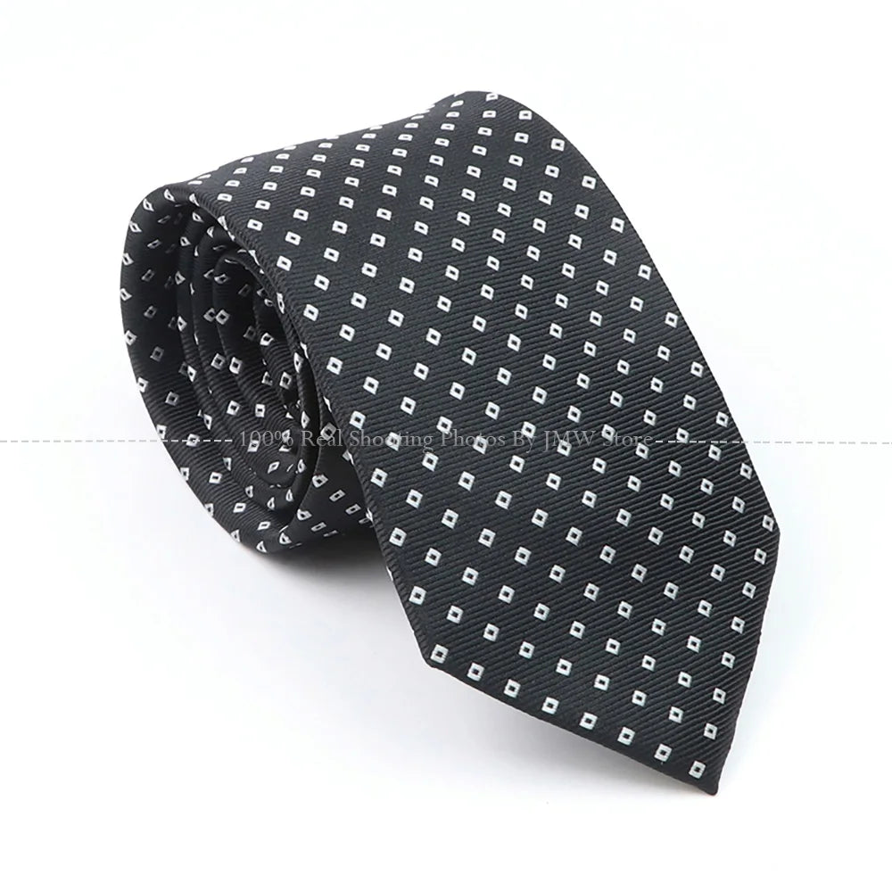 New Design Dot Wedding Men Tie Grey Blue Striped Paisley Flower Necktie Men Business Dropshipping Groom Collar Accessories Gift