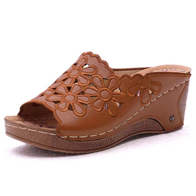 Sandals Shoes Women Summer Comfortable Women Shoe Slides Shoes Woman Wedge Walking Shoes Party Female Footwear Slippers Woman