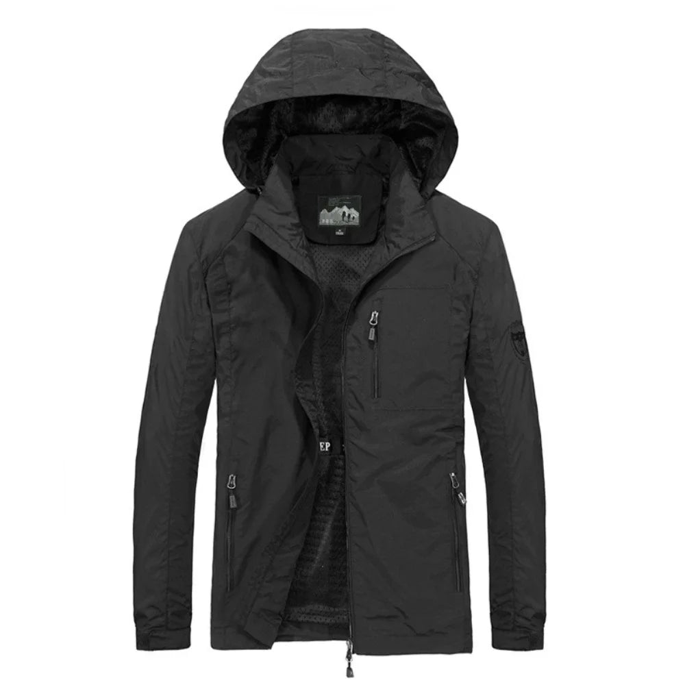 Men's Windbreaker Jackets Waterproof Hooded Water Proof Wind Breaker Casual Coat Male Clothing Autumn Jackets Men TOP