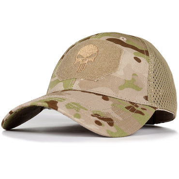 Military Skull Baseball Caps Ghost Camouflage Tactical Army Combat Paintball Adjustable Cap Summer Sun Hats Men Women Fashion