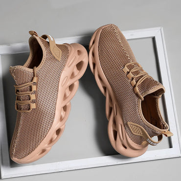 Men Casual Sport Shoes Breathable Lightweight Sneakers Outdoor Mesh Black Running Shoes Athletic Jogging Tenis Walking Shoes