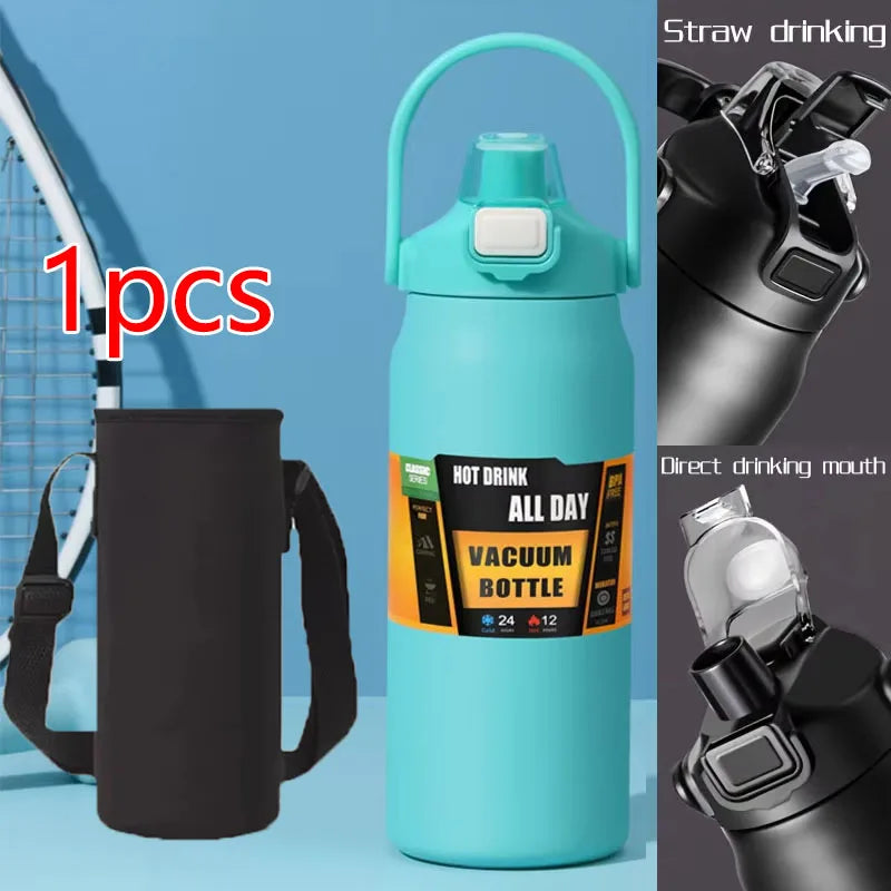 Stainless Steel Thermo Bottle 2.5L Large Capacity Thermo Water Portable 2500ml Vacuum Mug Thermos Insulated Cup 2L Tumbler 84oz