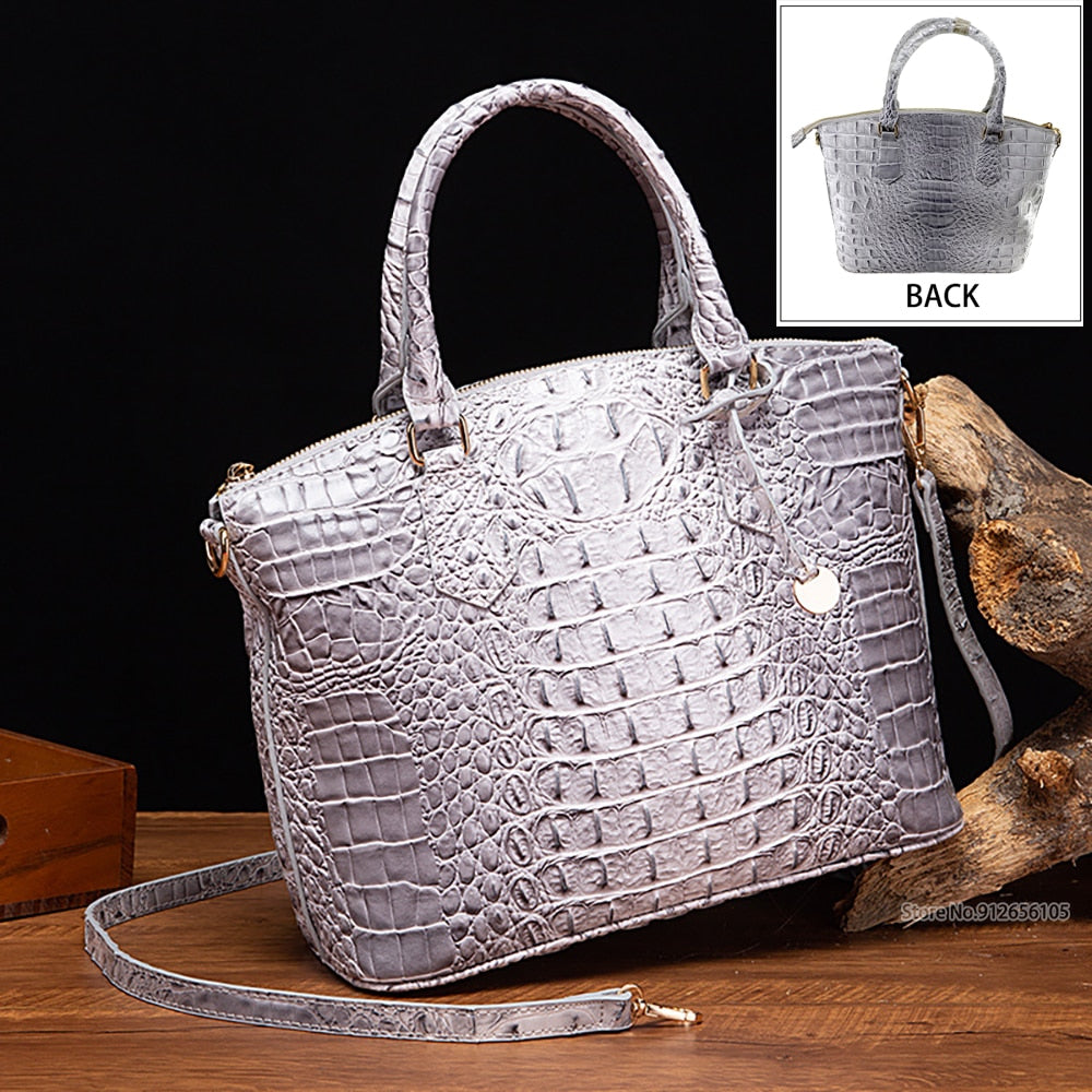 Crossbody Tote Bags 2023 For Women Pu Pattern Handbags Bag Stone Texture Hand Totes Designer Small Women's