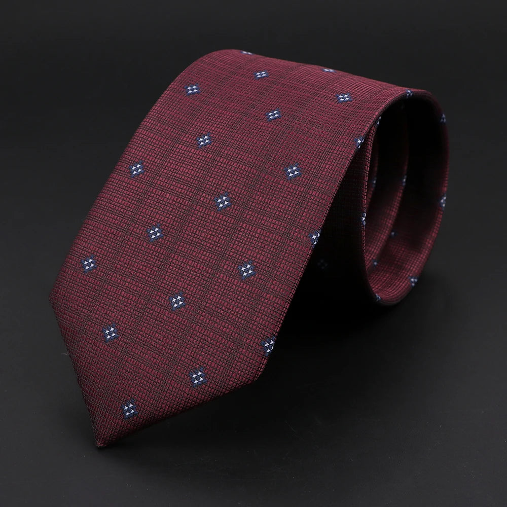 New Style Fashion Jacquard Paisley Striped Necktie For Men 7cm Dark Blue Black Formal Business Party Skinny Slim Cravat Tie Gift