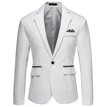 8 Colors ! Men's Suit Business Casual No Iron Single Row Single Button Blazer