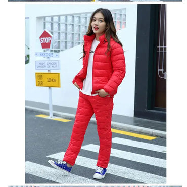 Winter Children Clothing Sets Baby Boy Warm Hooded Down Jackets Pants Clothing Sets Girls Boys Snowsuit Coats Ski Suit 2-12Y