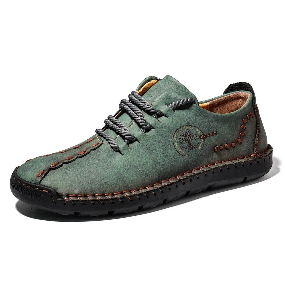 Mens Casual Shoes Sneakers Men Leather Handmade Shoes Comfortable High Quality Loafers for Men Fashion Walking ShoesPlus Size