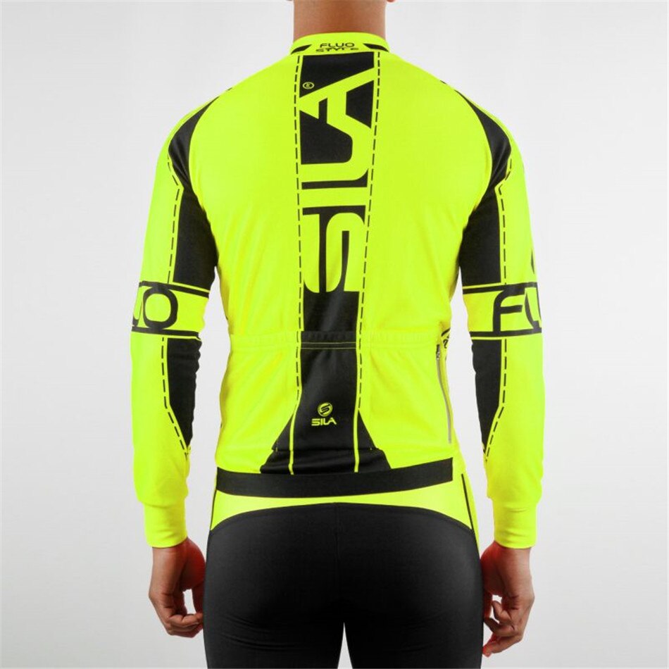 Sila Usa Men's Bike Outdoor Sports Jacket Cashmere Warm Jersey Long Sleeve Winter Jacket Mountain Biking Long Cycling Jersey