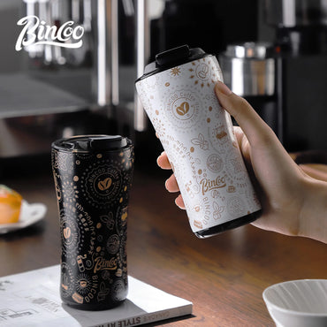 380ml Insulated Coffee Mug Stainless Steel Tumbler Water Thermos Vacuum Flask Mini Water Bottle Portable Travel Mug Thermal Cup