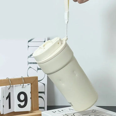 Practical Stainless Steel Insulated Cup Vacuum 600ml Coffee Thermal Mug Insulated Leak-proof Coffee Cup Office