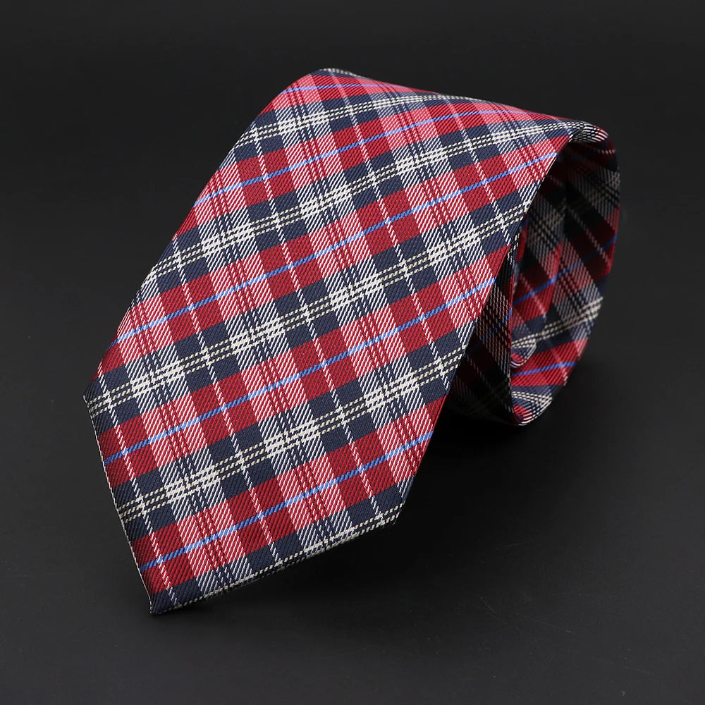 New Style Fashion Jacquard Paisley Striped Necktie For Men 7cm Dark Blue Black Formal Business Party Skinny Slim Cravat Tie Gift