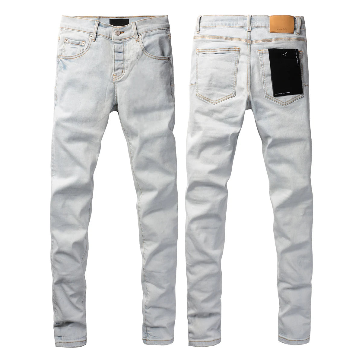 2025 American Jean Print Pants 9089 Style High Waist Loose Fit Straight Leg Blue Jeans Women's Fashion Casual Trousers