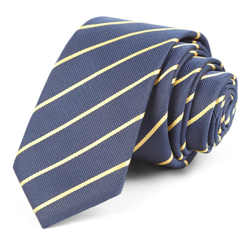 Luxury Skinny 6CM Mens Necktie Ties For Man Striped Plaid Floral Solid Jacquard Ascot Business Party Neck Tie Accssories