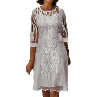 Hot!New Summer Elegant Casual Women's Dresses For Women 2022 See-through Mesh Patchwork Quick Dry Women Dress Mini for Dating