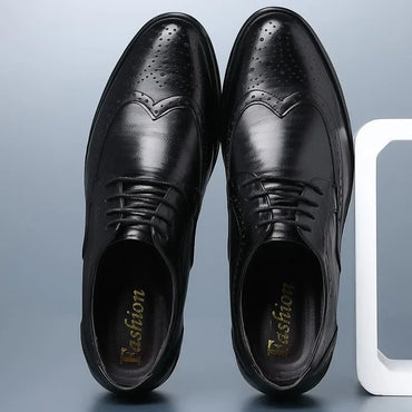 Oxford Shoes Genuine Calfskin Leather Dress Shoes Classic Business Formal Shoes Man Handcrafted Mens