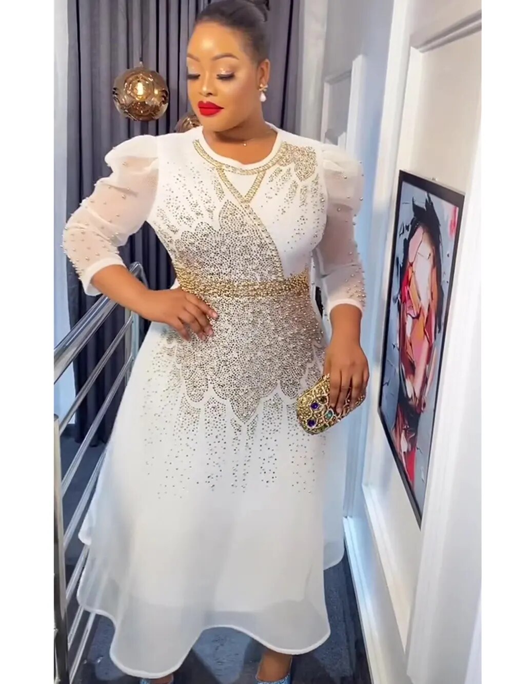 African Dresses for Women Plus Size Africa Clothes Dashiki Ankara Turk