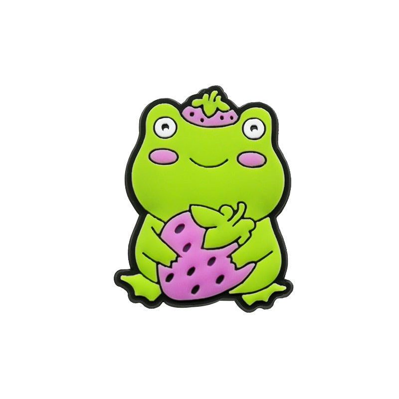 1pcs Kawaii Croc Charms Accessories Sneakers Animals Shoe Decorations Pins for Croc Woman Men Halloween Croc Jeans