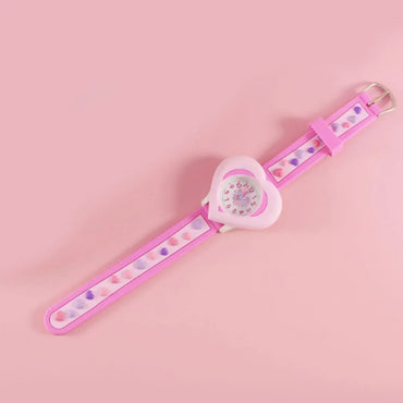 New Love Children's Student 3D Quartz Watch Learn To Recognize The Time Send Gifts Silicone Cute Personalized Children's Watch