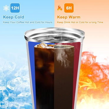 Insulated Coffee Mug Smart Temperature Display Coffee Cup Stainless Steel Thermos Cup Travel Water Bottle Car Office Water Cups