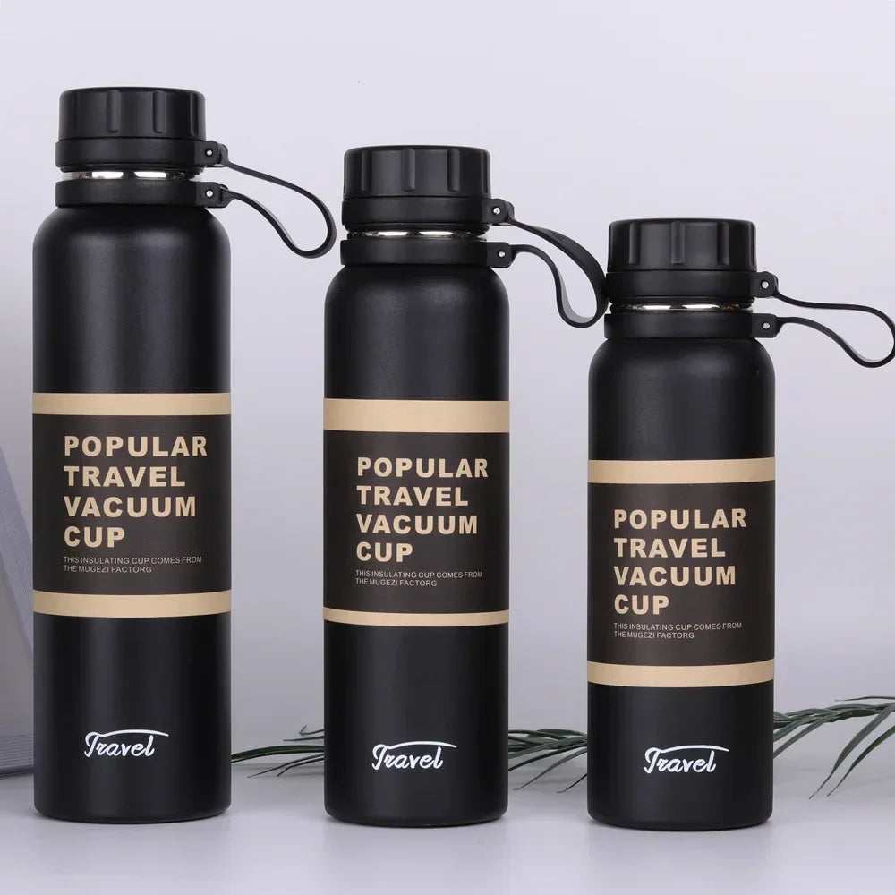 1PCS Stainless Steel Thermos with Tea Filter Double Wall Vacuum Flask Sports Outdoor Fitness Thermal Bottle Insulation Cup