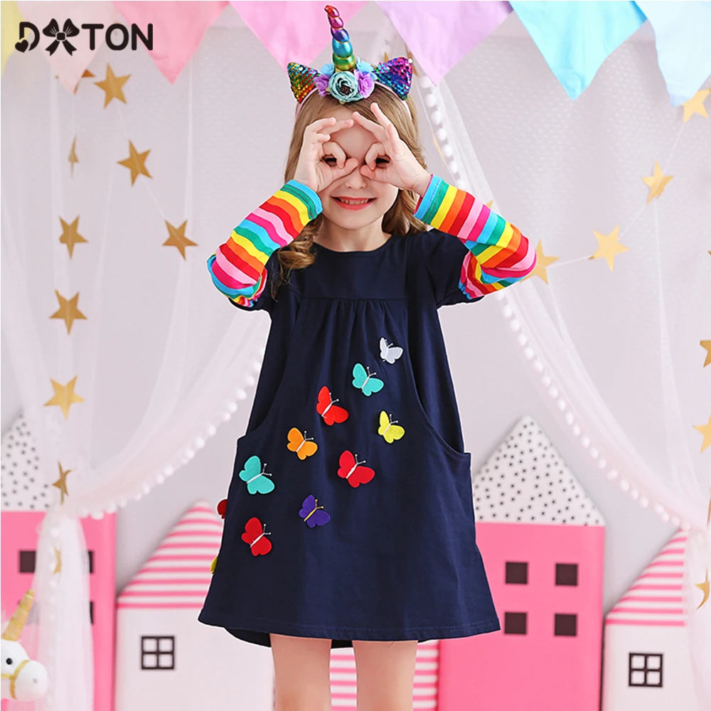 DXTON Birthday Girls Dresses Long Sleeve Baby Girls Winter Dresses Kid Mega Mart Center DXTON Birthday Girls Dresses Long Sleeve Baby Girls Winter Dresses Kid Mega Mart Center